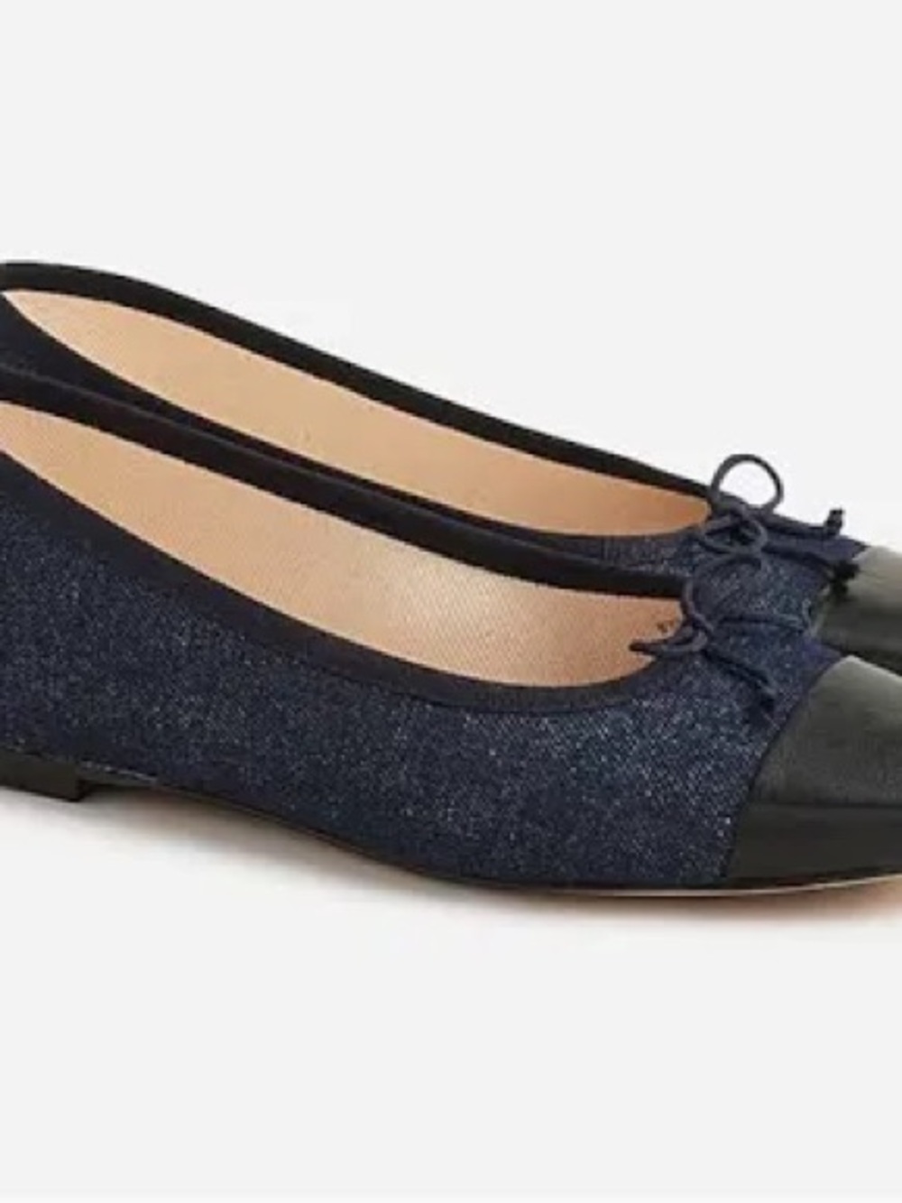 J. Crew Zoe Cap Toe Ballet Flats. Size 8